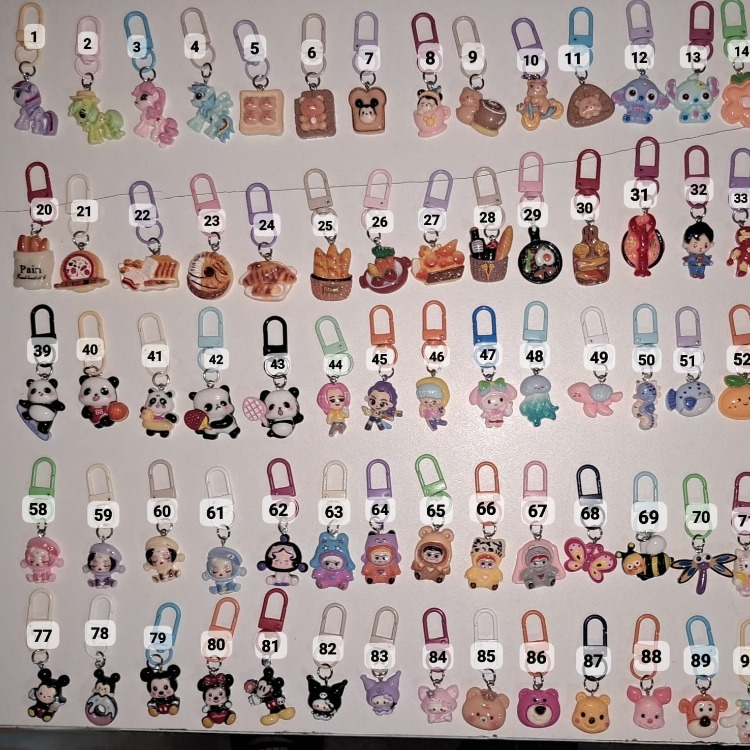 Mini Figür Charmlı Anahtarlık