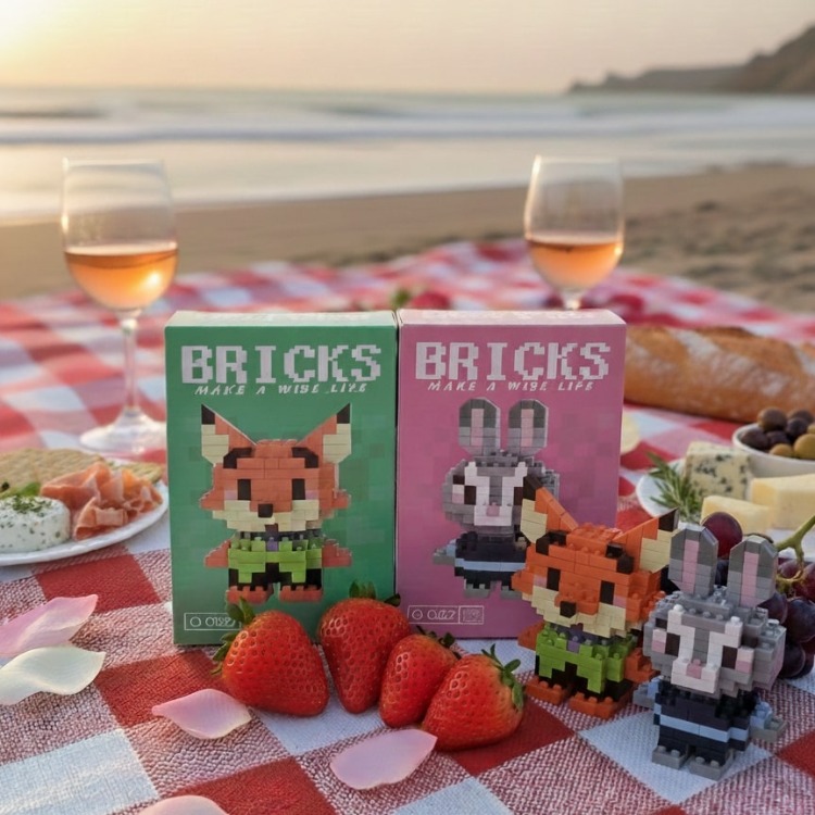 Bricks Couple Zootropolis Tilki Nick & Tavşan Judy Blocks