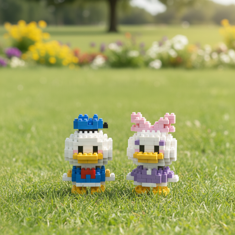 Bricks Couple Ördek Donald Duck & Daisy Duck Blocks