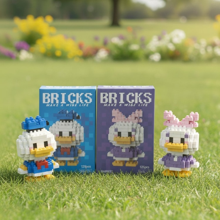Bricks Couple Ördek Donald Duck & Daisy Duck Blocks