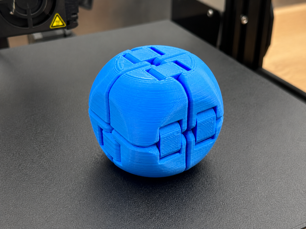 3D Baskı Fidget Puzzle Topu – Stres ve Zeka Oyuncağı