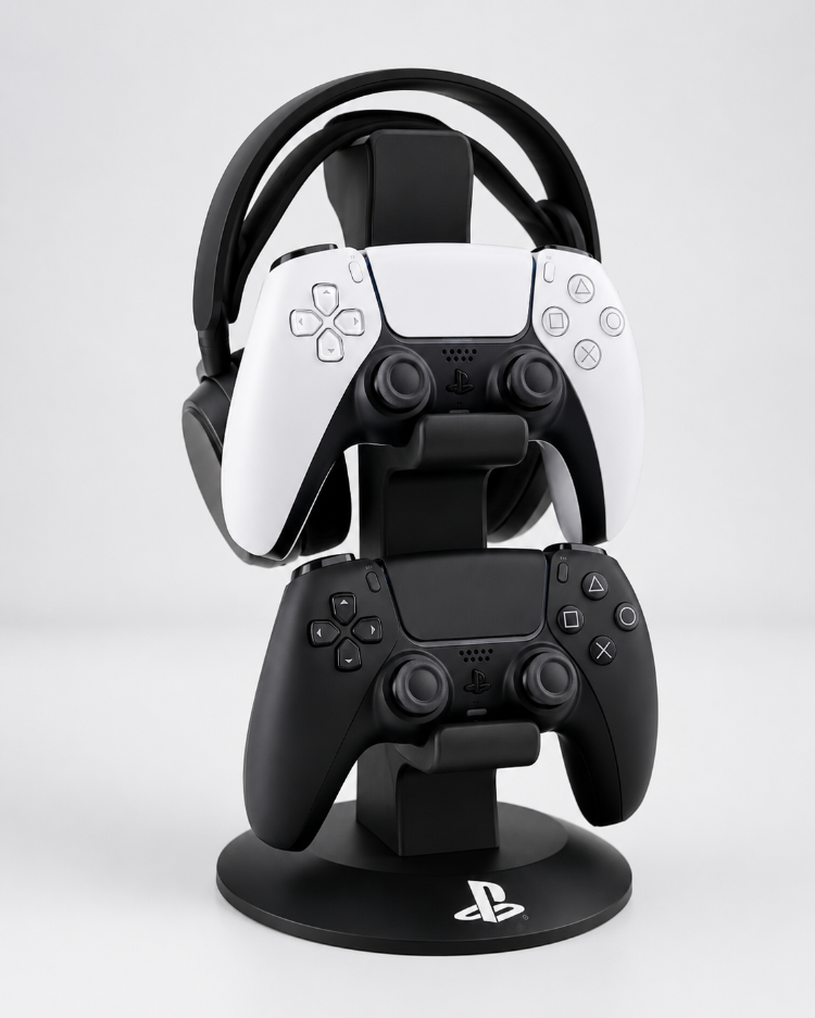 PS5 DualSense Uyumlu 2’li Oyun Kolu ve Kulaklık Standı