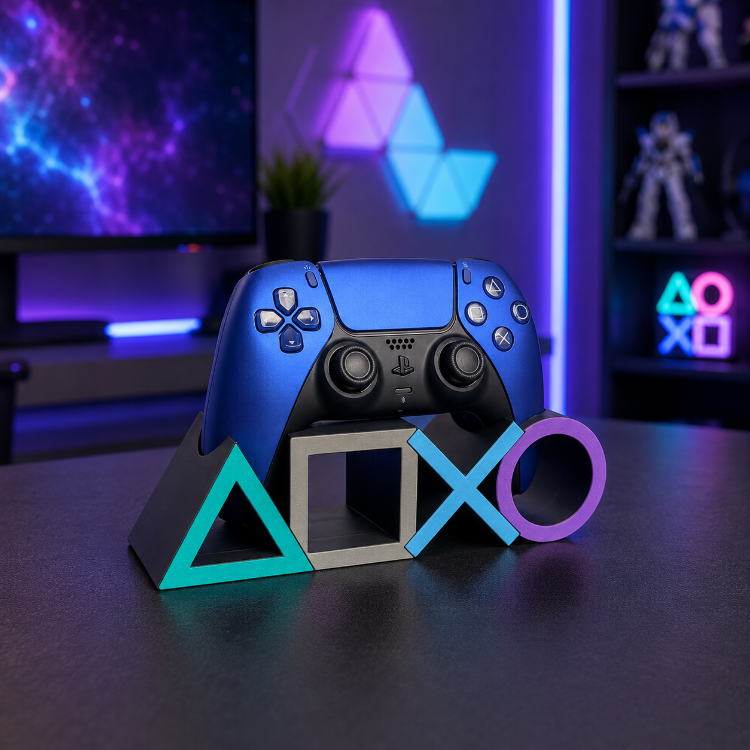 PS5 DualSense Uyumlu Renkli Sembol Tasarımlı Oyun Kolu Standı