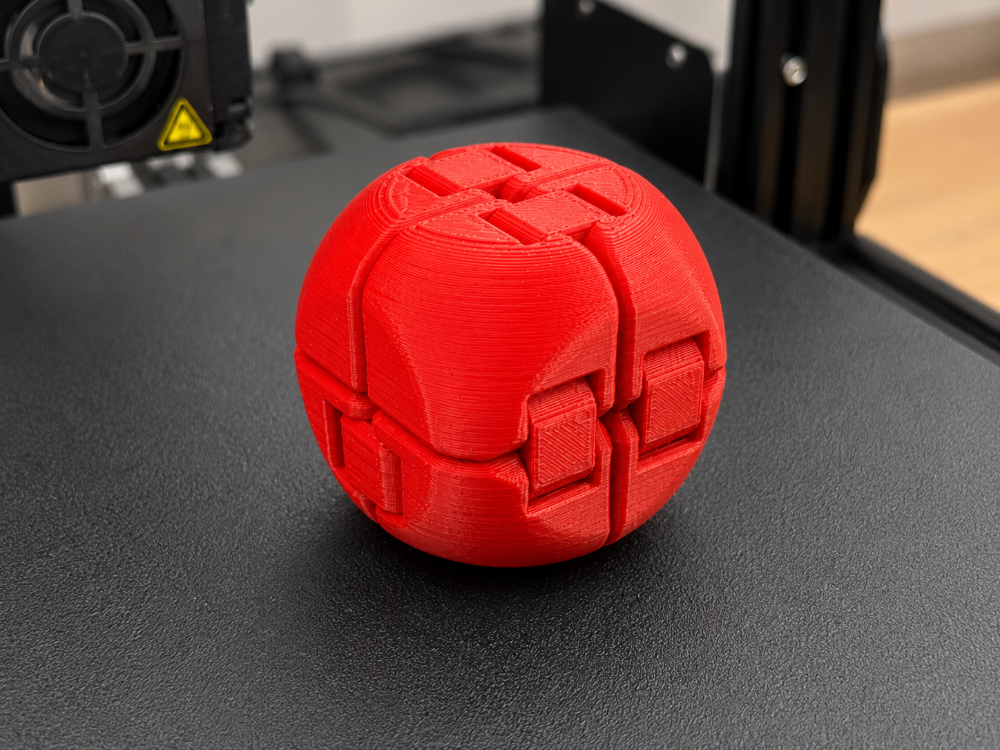 3D Baskı Fidget Puzzle Topu – Stres ve Zeka Oyuncağı