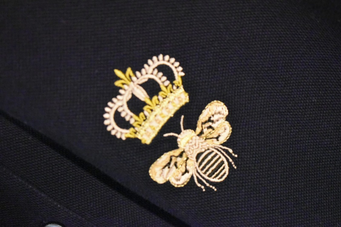 Dolce&Gabbana Lacivert Polo Yaka Nakışlı T-shirt