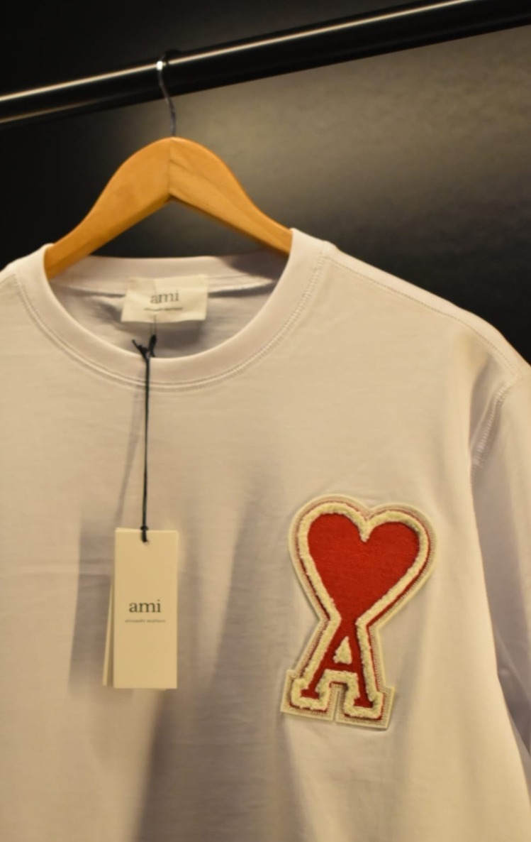 Ami Paris Beyaz Logolu T-shirt