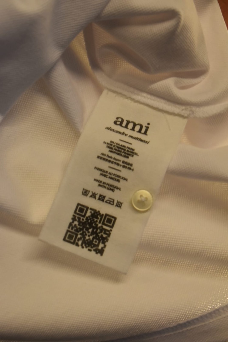 Ami Paris Beyaz Logolu T-shirt