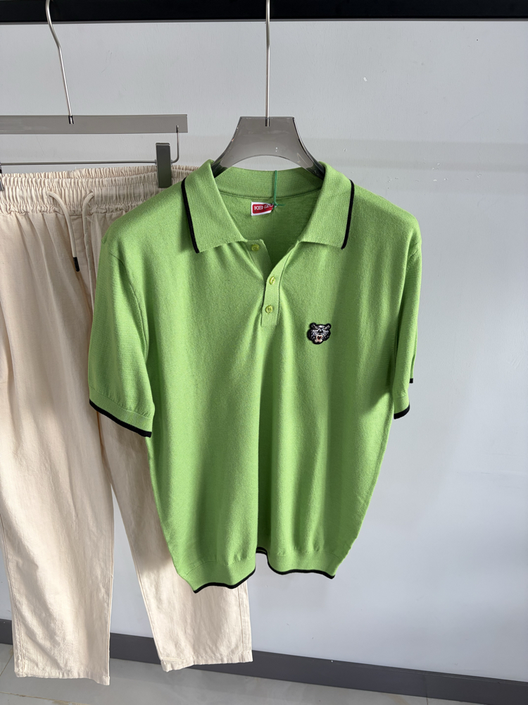 Knzo SS’26 Premium Knitted Polo Tshirt
