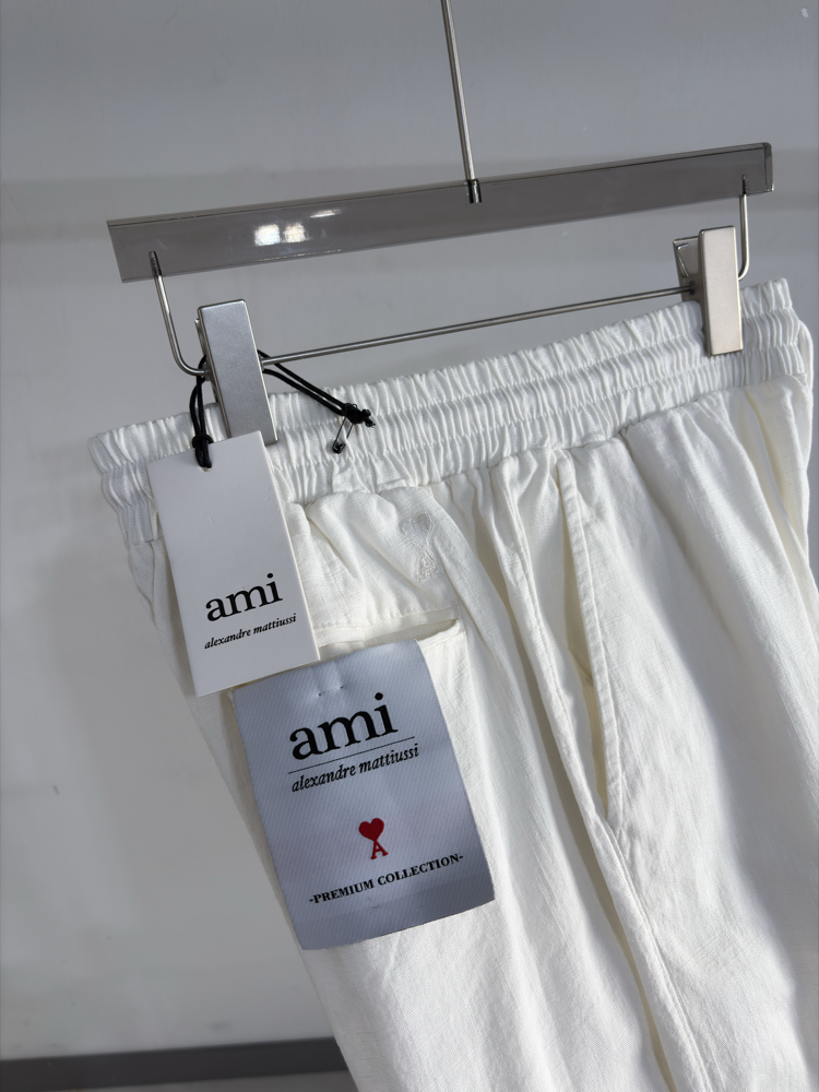 Keten Baggy Kalp Nakışlı Pantolon