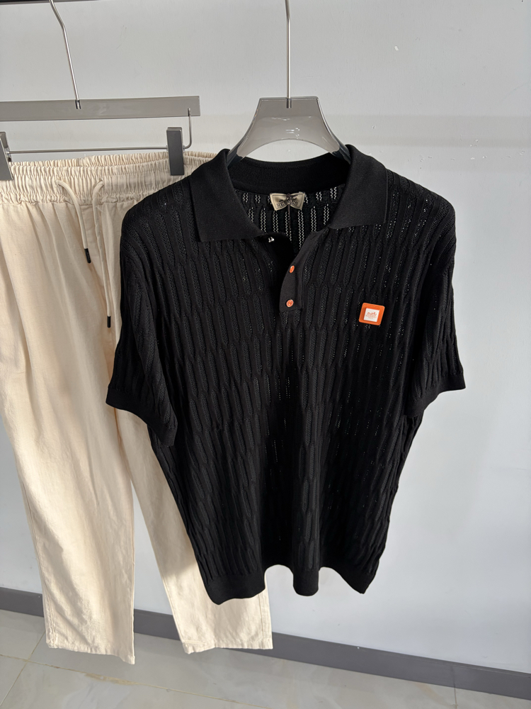 Hrms Ss’26 Premium Knitted Polo Tshirt