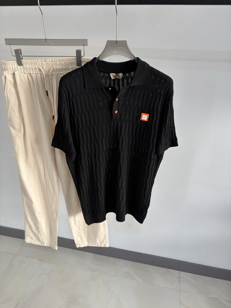 Hrms Ss’26 Premium Knitted Polo Tshirt