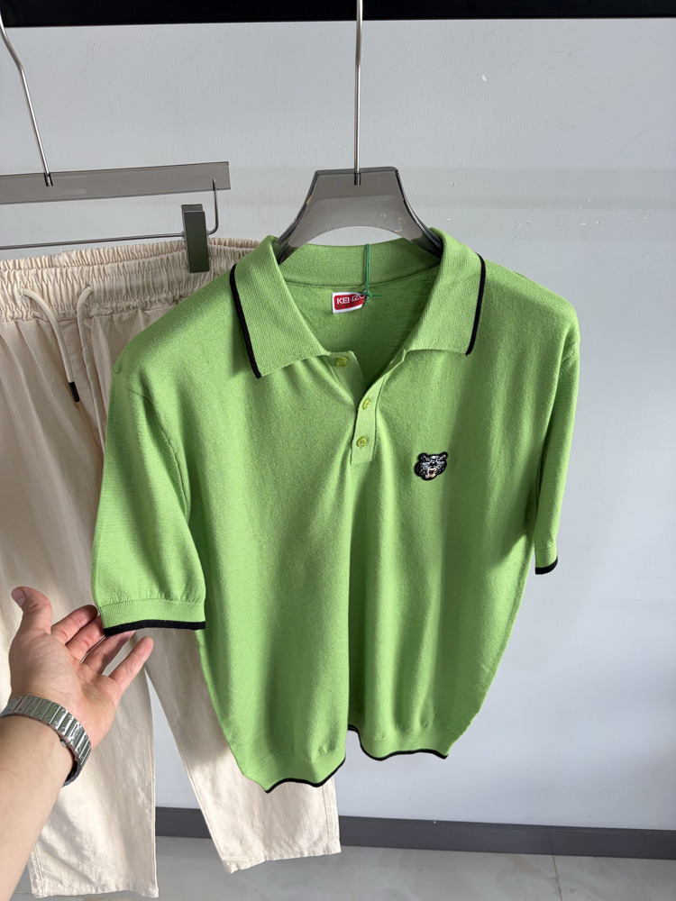 Knzo SS’26 Premium Knitted Polo Tshirt