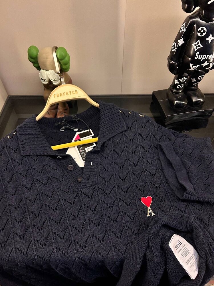 Metal Logolu Premium Knitted Polo Tshirt (Koyu Laci)