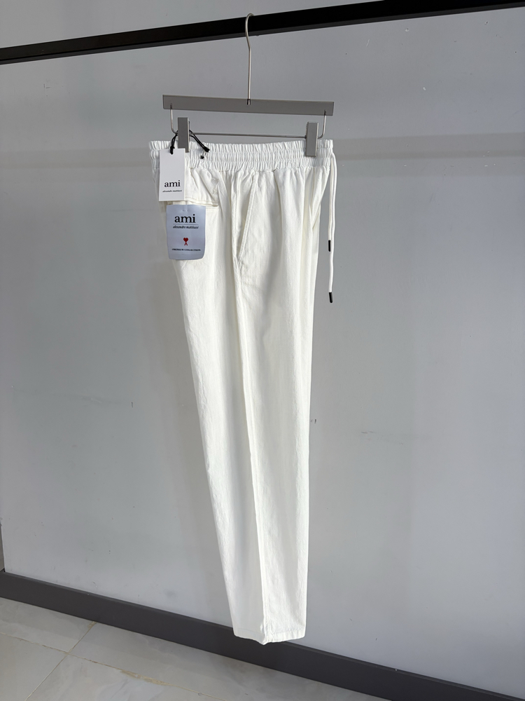 Keten Baggy Kalp Nakışlı Pantolon