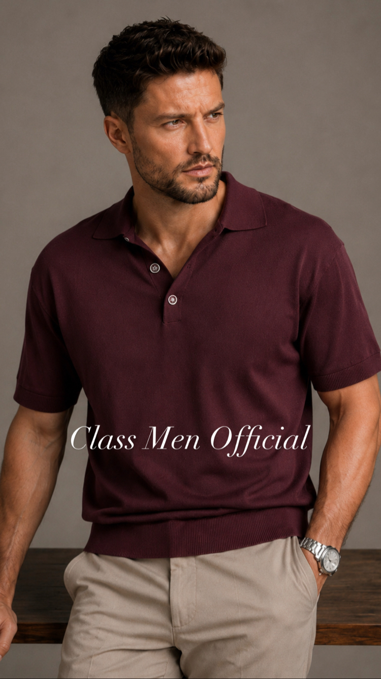 Dolce Ss'26 Premium  Merserize Knitted Polo Tshirt 