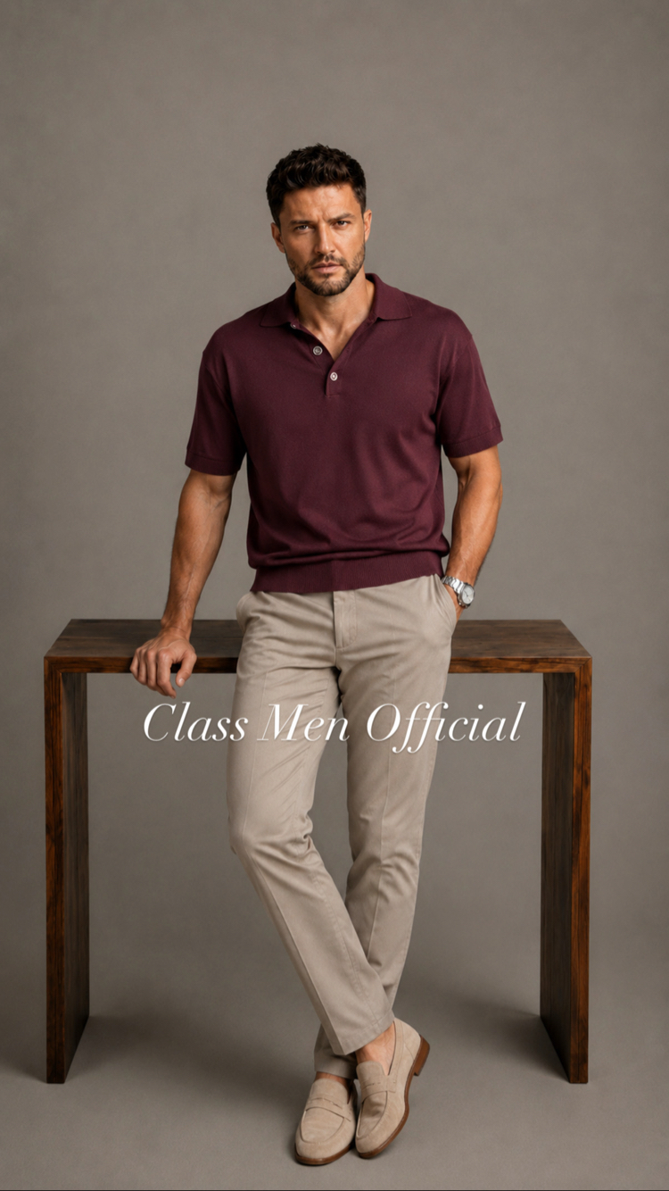 Dolce Ss'26 Premium  Merserize Knitted Polo Tshirt 