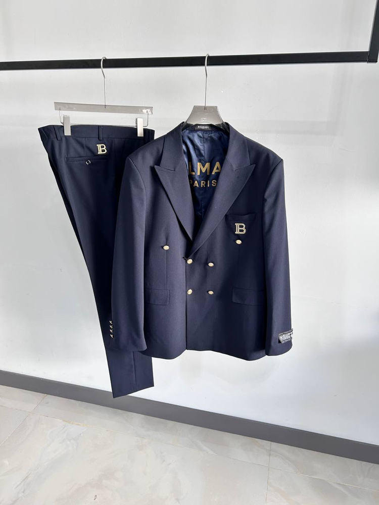 Balmn Ss’26 Premium Kruvaze Takım Elbise(Lacivert)