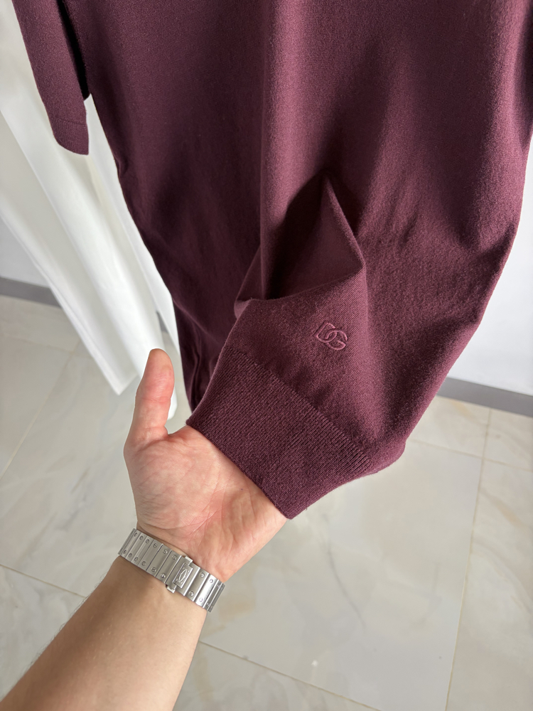 Dolce Ss'26 Premium  Merserize Knitted Polo Tshirt 