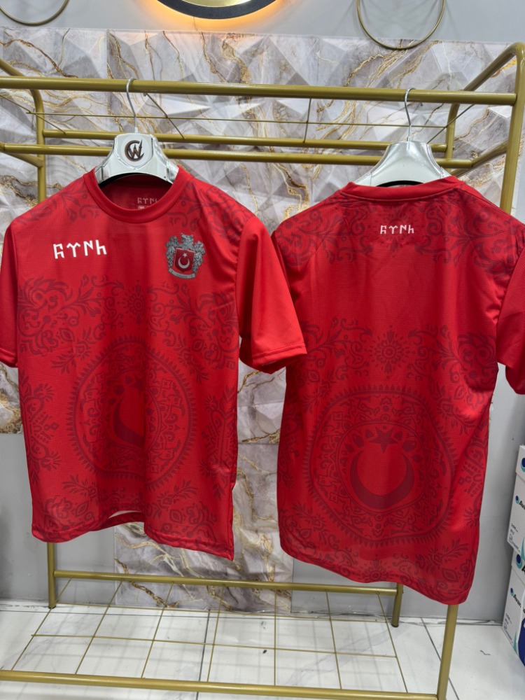 Türkiye Bozkurt Türük Armalı Kırmızı Mikro T-shirt