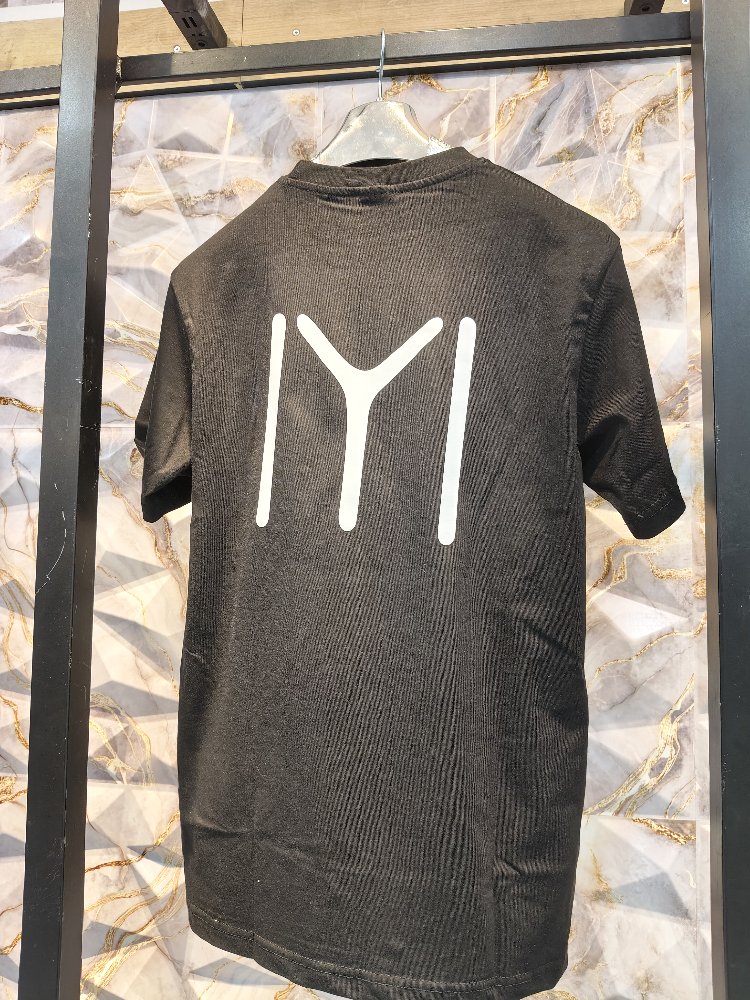 2006 Kayı IYI Baskılı Siyah Basıc T-Shirt