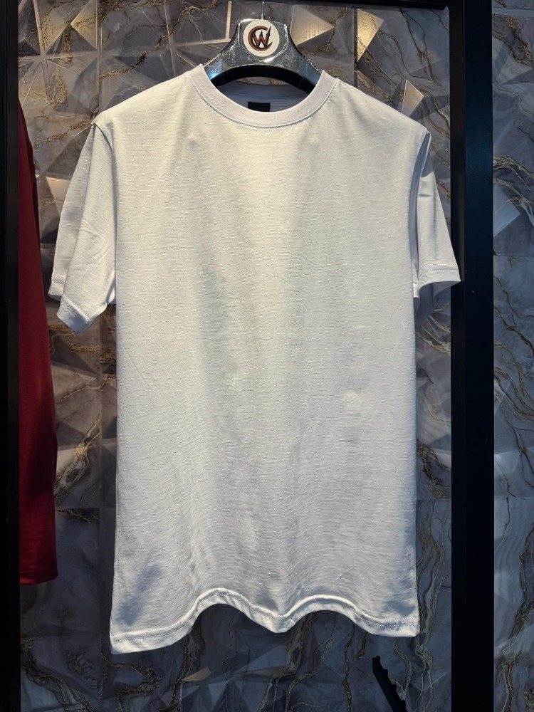 SLIM FIT BASIC TEE | BLACK(Kısa Kol Bisiklet Yaka Yumuşak Dokulu Süpreme Penye Beyaz T-Shirt