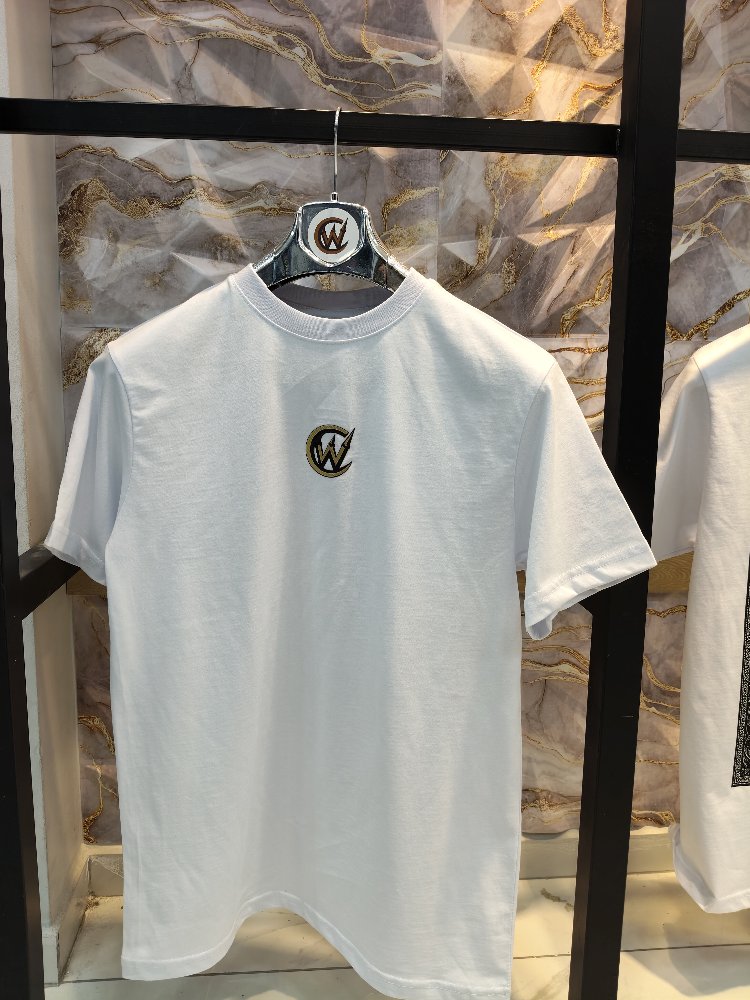 2005 Kaplan Baskılı Beyaz Basic T-Shirt