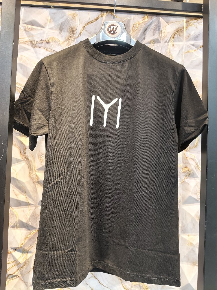 2006 Kayı IYI Baskılı Siyah Basıc T-Shirt