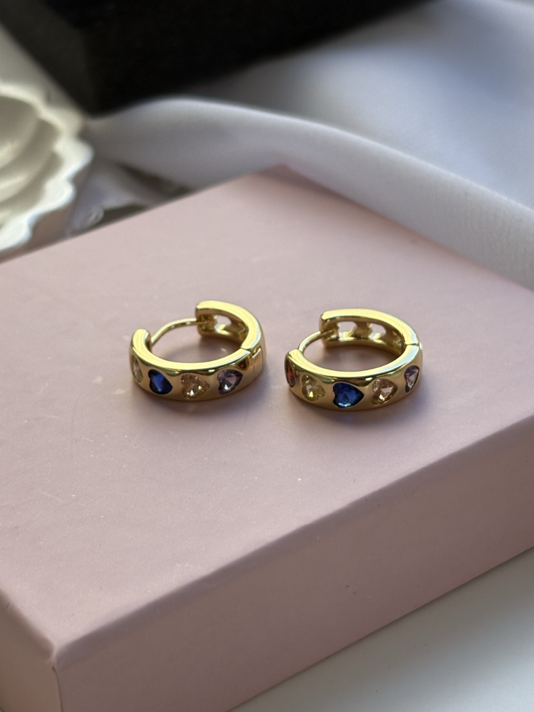 14K | Renkli Gold Küpe
