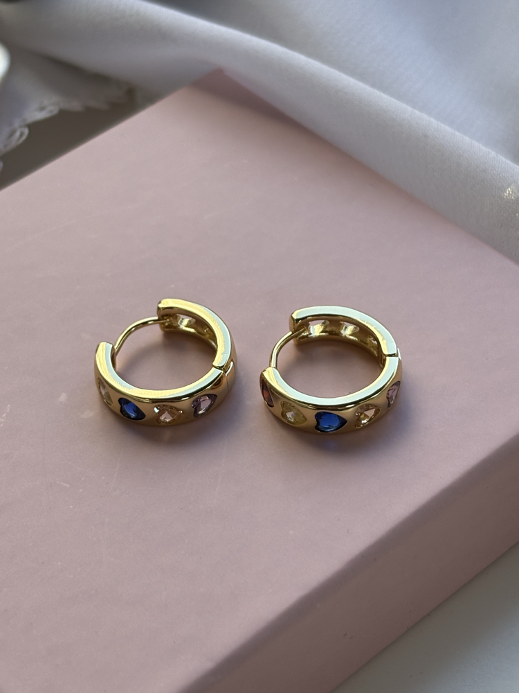 14K | Renkli Gold Küpe