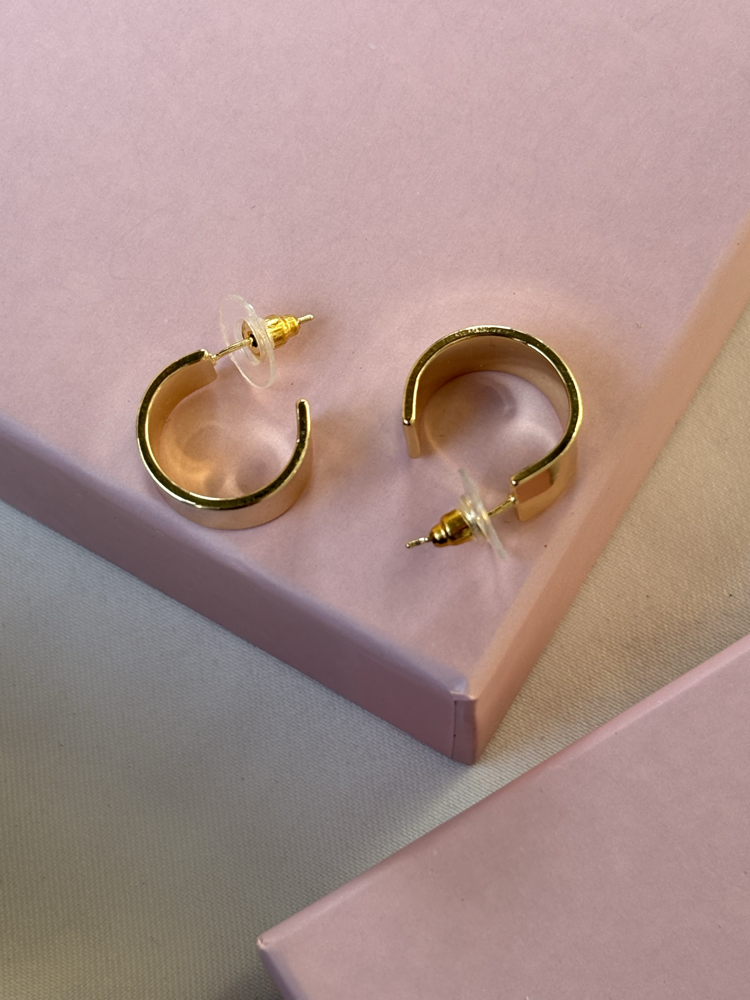 14K | Minimal Halka Küpe