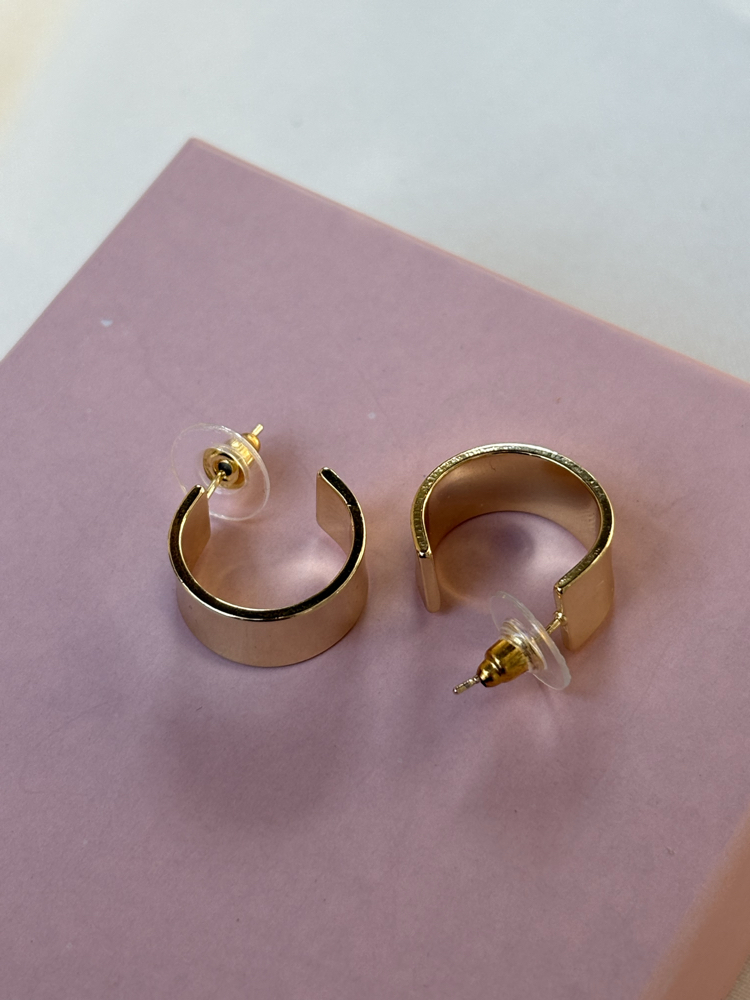 14K | Minimal Halka Küpe