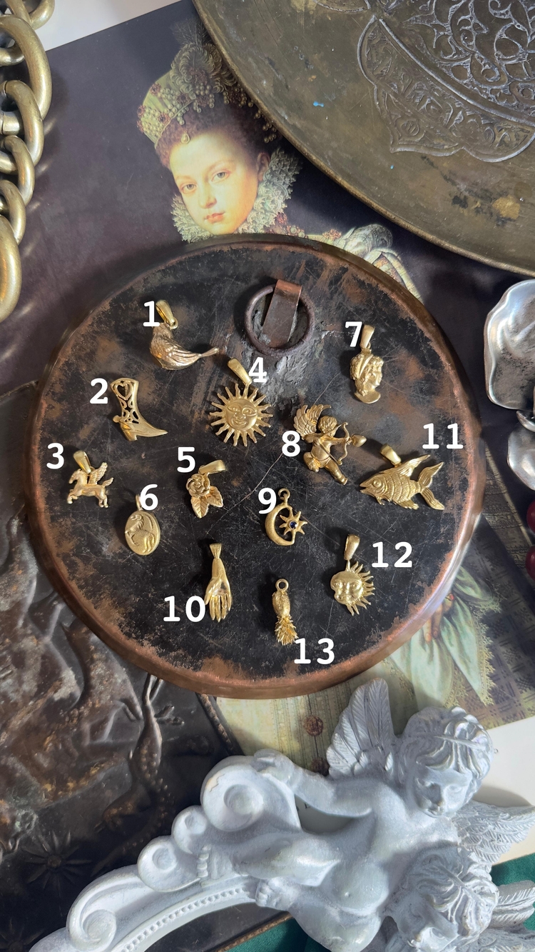 Pirinç kolye uçları