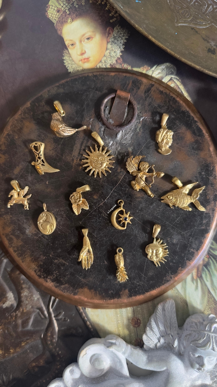 Pirinç kolye uçları