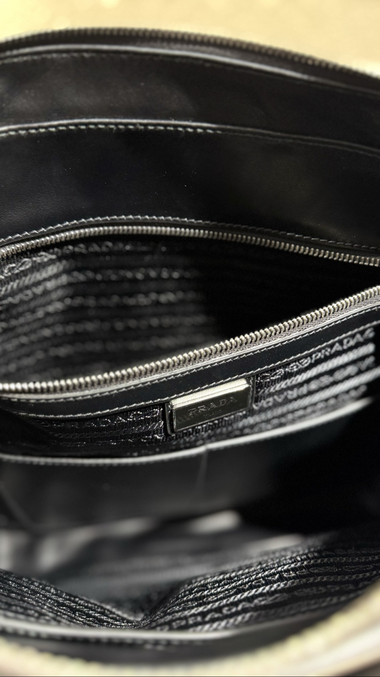 Prada croc-embossed
