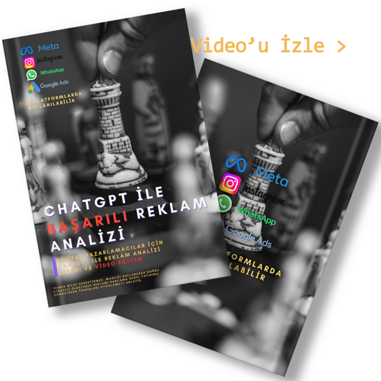 Yapay Zeka Destekli Dijital Pazarlama Analizleri - E-Book ve Video Eğitim
