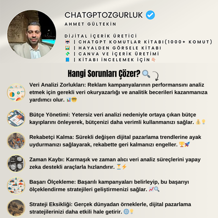ChatGPT Yapay Zeka Kursu + ChatGPT Komutlar Kitabı Hediyesi
