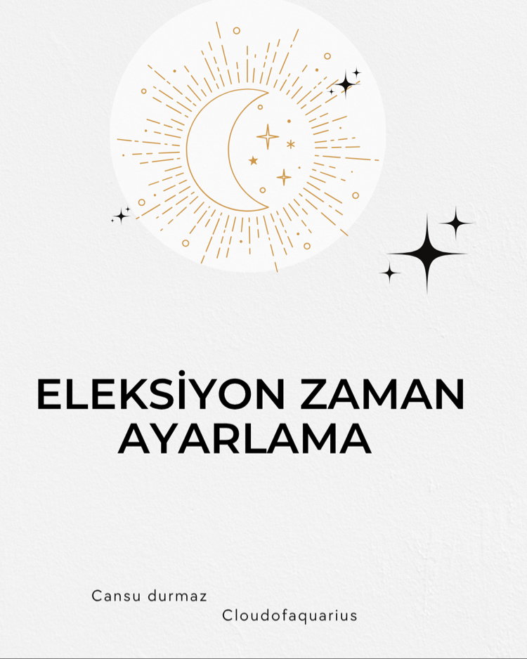 Eleksiyon zaman ayarlama 