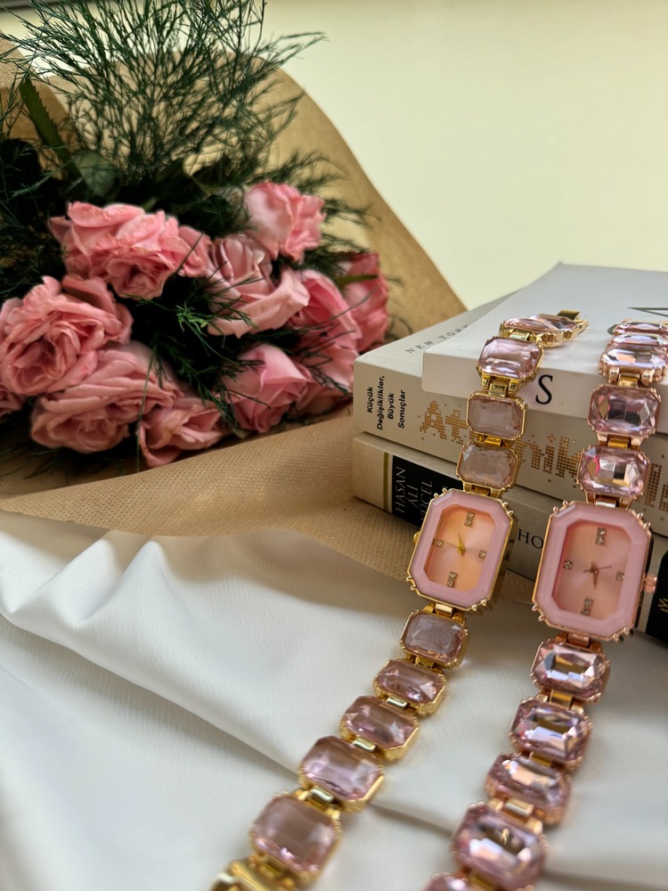 CLUP POLO SWRVSK PEMBE TAŞLI SAAT