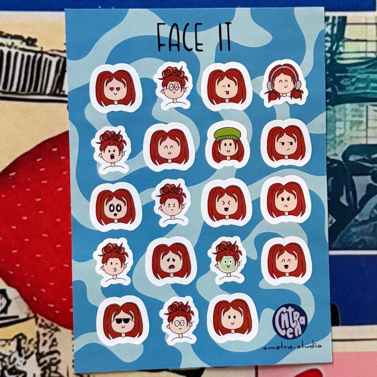 FACE IT - Kızıl Kısa Düz