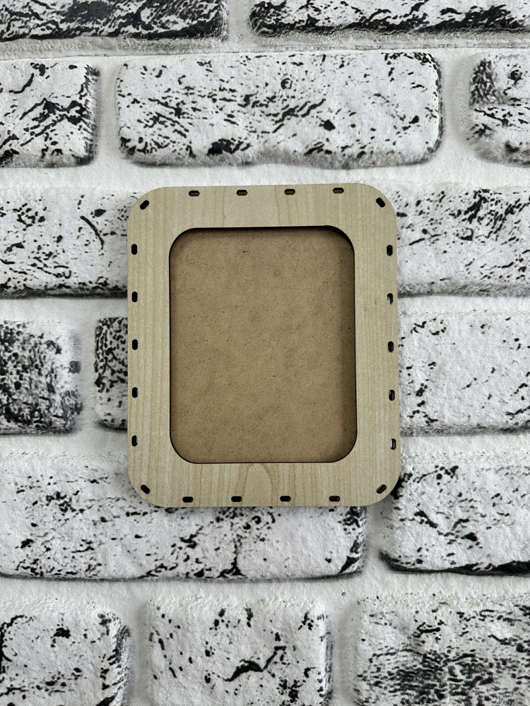 Rattan Örgü Fotoğraf Çerçevesi