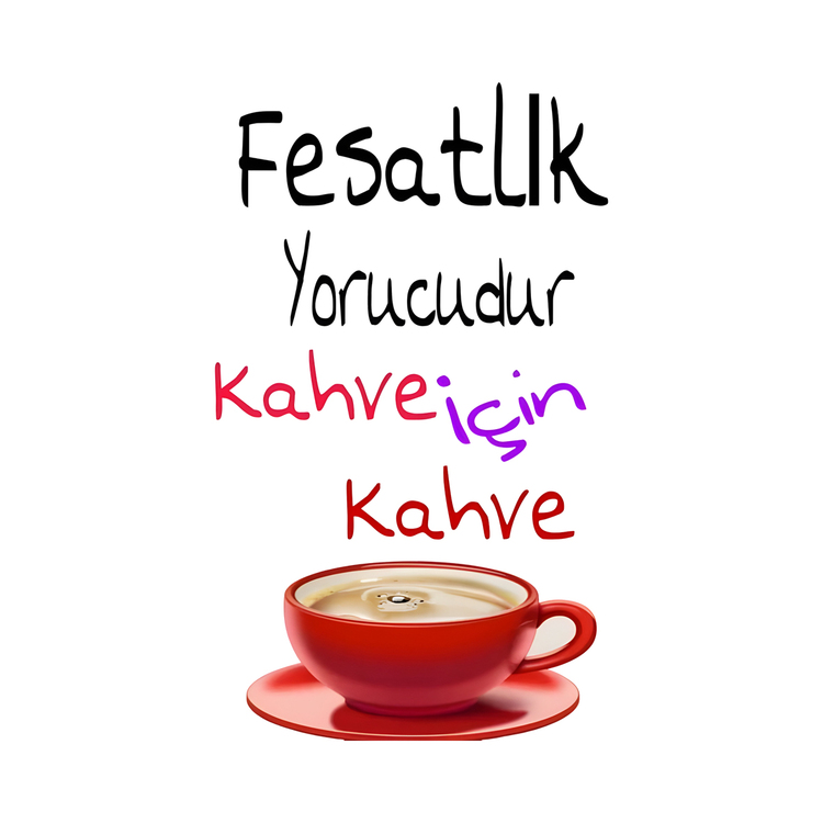 Kahveli Sözler-7 (8cm)