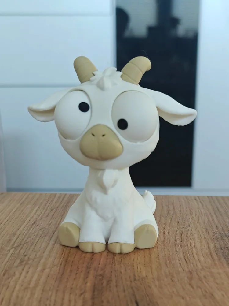 CoffeeCraft Goofy Keçi - Gözleri Hareketli Şirin Model