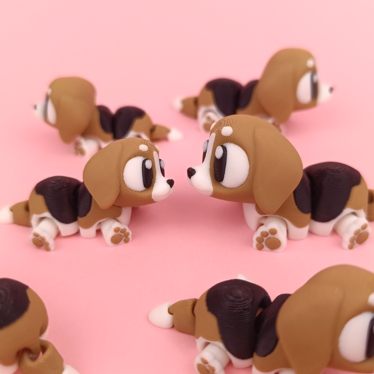 Coffeecraft Sevimli Beagle Köpek - Hem Oyuncak Figür Hem Anahtarlık