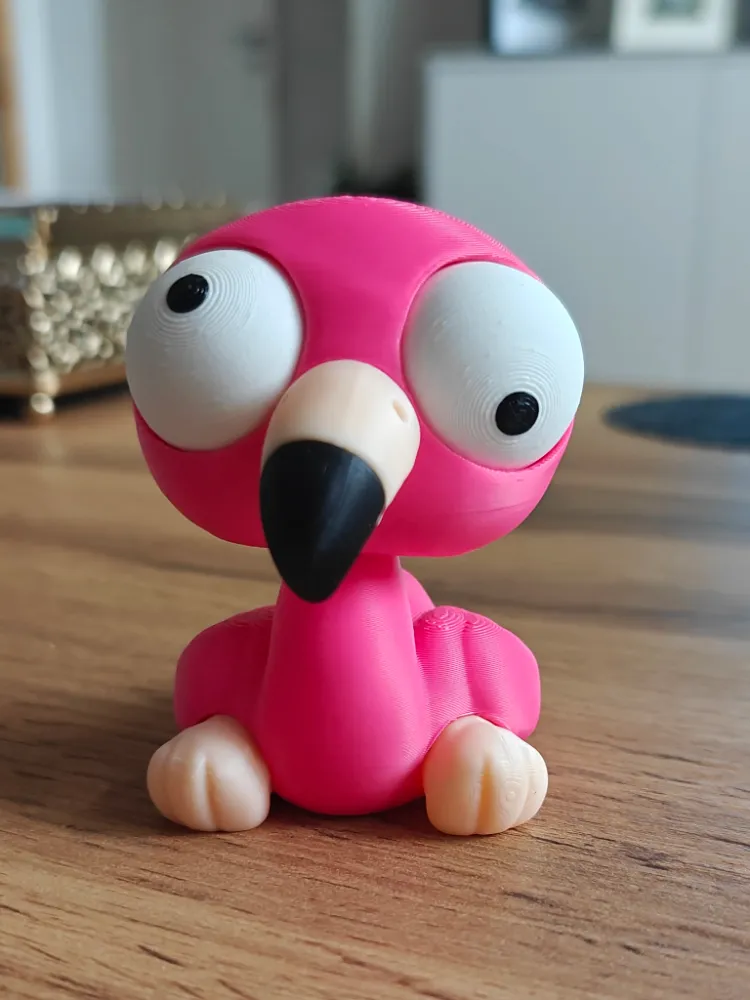 CoffeeCraft Goofy Filamingo - Gözleri Hareketli Şirin Model