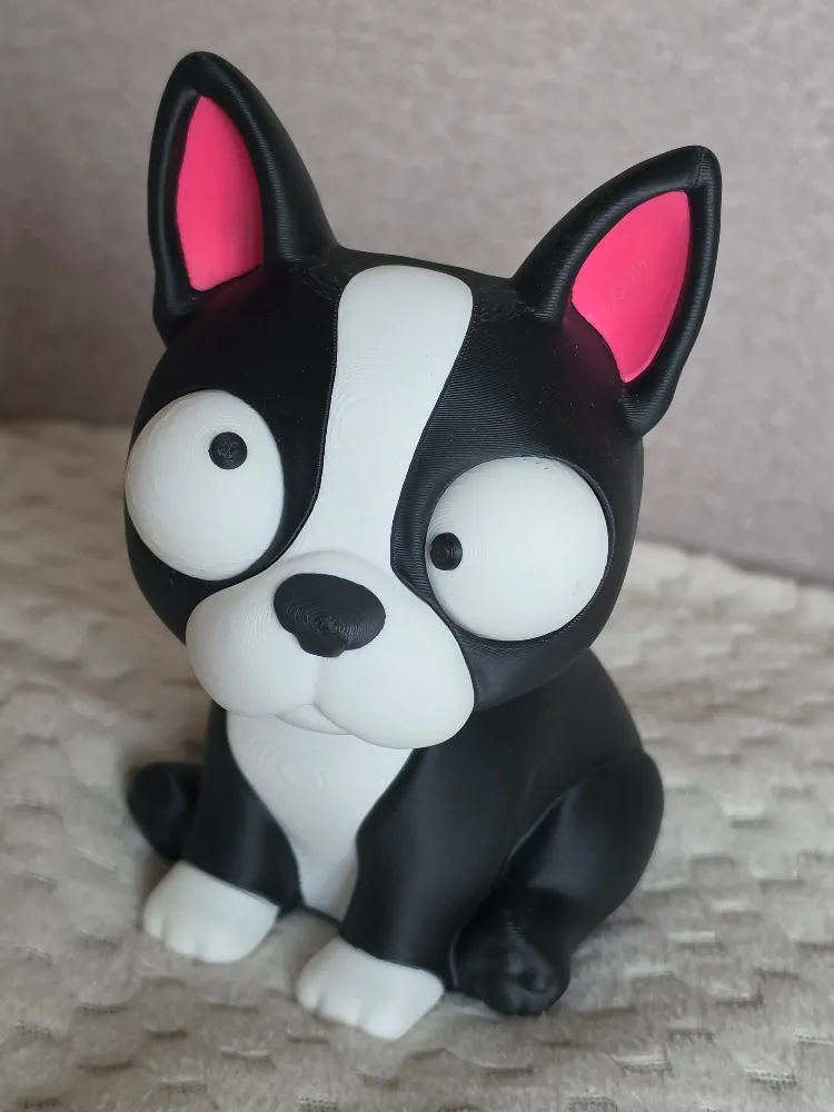 CoffeeCraft Goofy Boston Terrier - Gözleri Hareketli Şirin Model