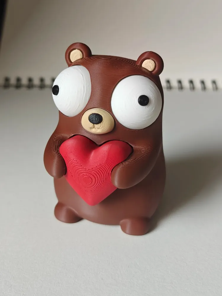 CoffeeCraft Goofy Kalpli Ayı - Gözleri Hareketli Şirin Model