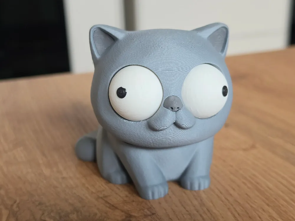 CoffeeCraft Goofy Cins Kedi - Gözleri Hareketli Şirin Model