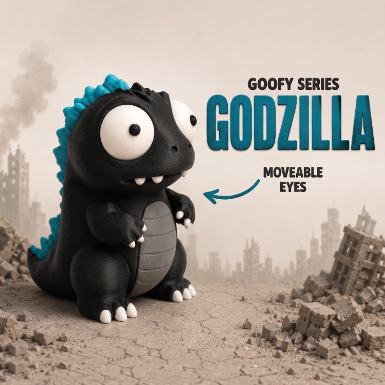 CoffeeCraft Goofy Godzilla - Gözleri Hareketli Şirin Model