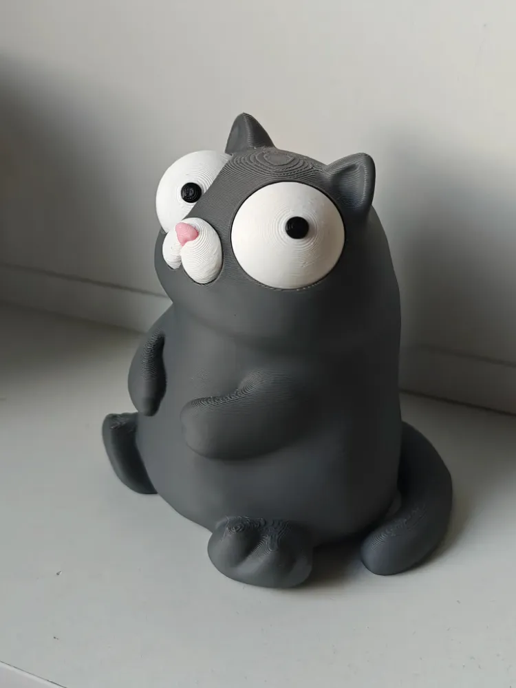 CoffeeCraft Goofy Kedi - Gözleri Hareketli Şirin Model