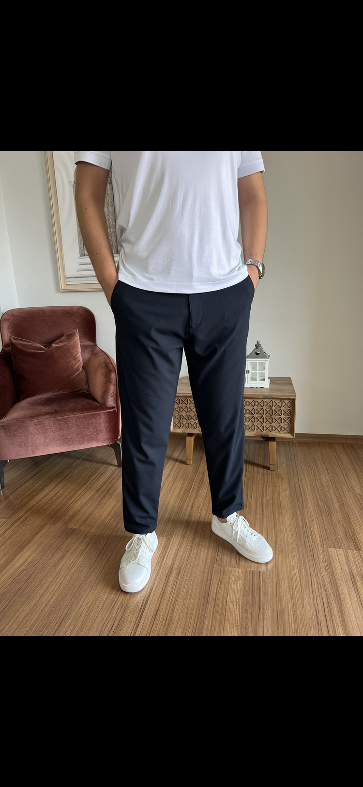 LACİVERT MAN KALIP KUMAŞ PANTOLON